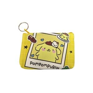Kawaii Sanrio Character Polaroid Mini Wallet Keychain Coin Purse Pompompurin